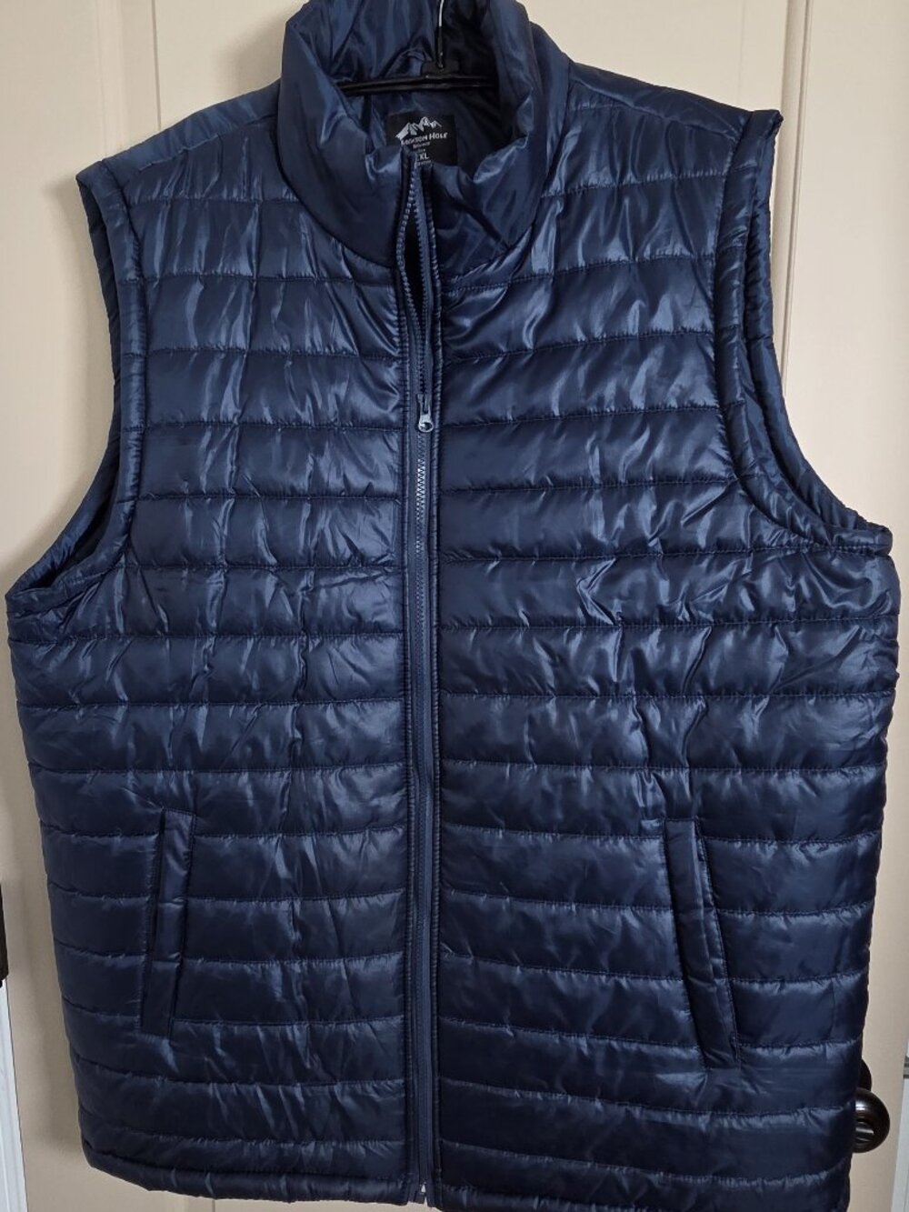 Jackson Hole Outterware Puffer Vest Navy Blue - Full Zip Front - Sz 2XL